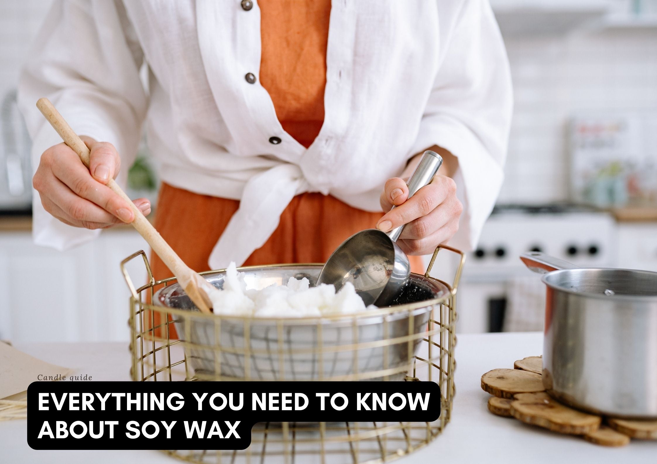 Soy wax for candle making