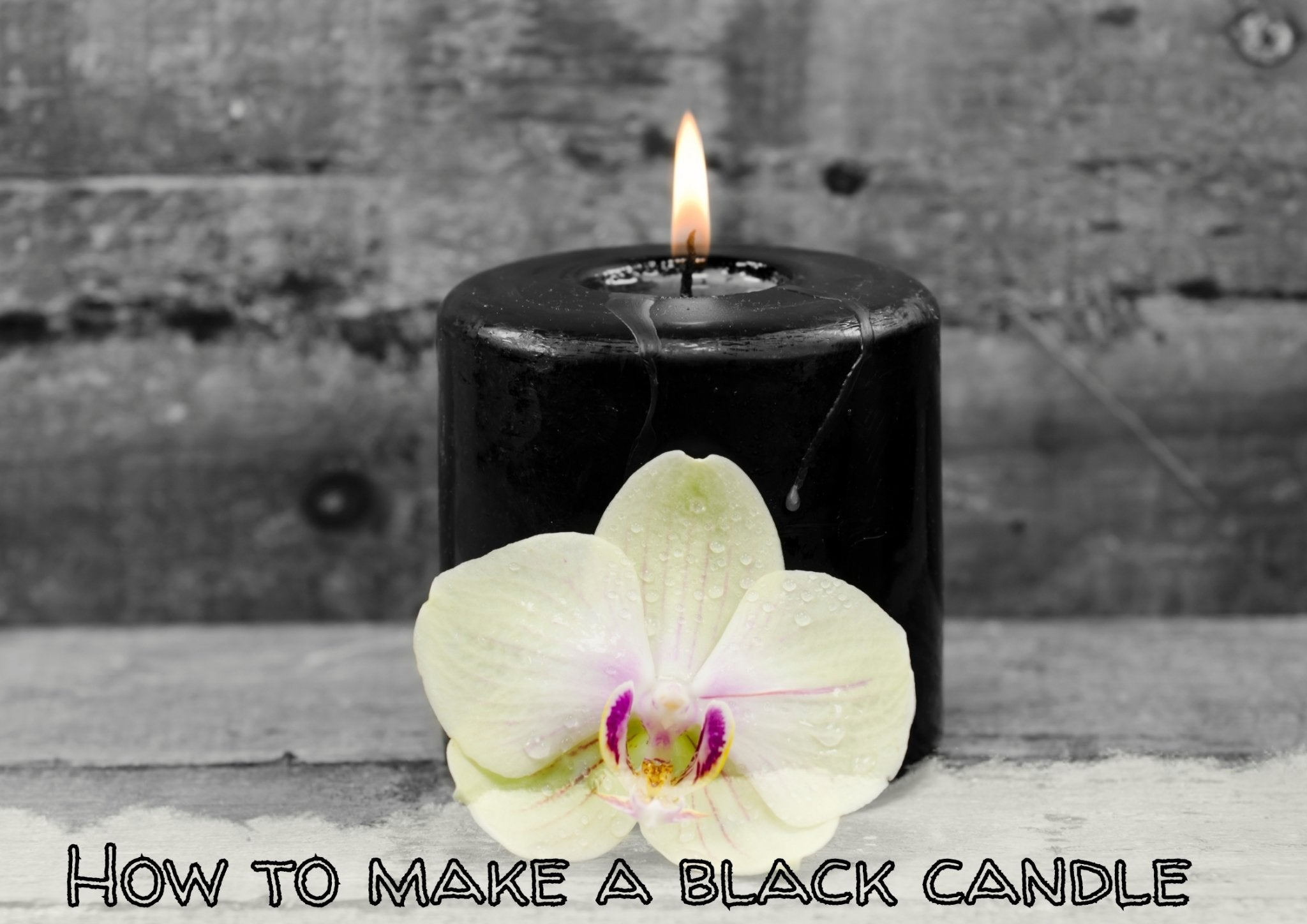 How to make black candle?