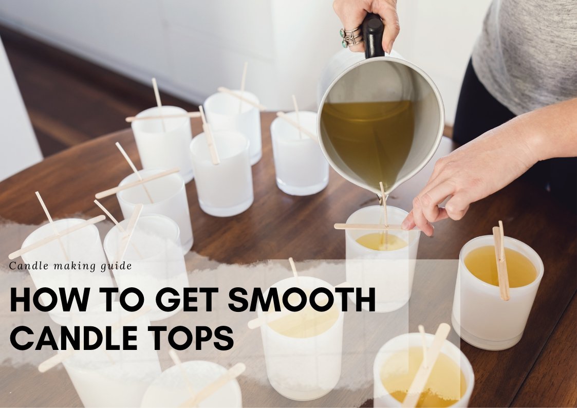 How to make candle tops smooth? ( Easy fix )
