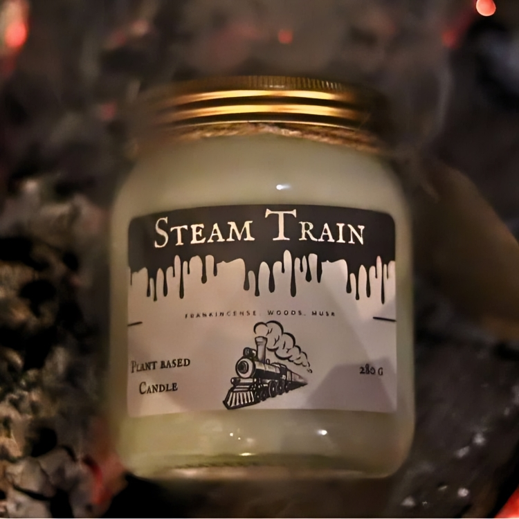 Steam Train Candle