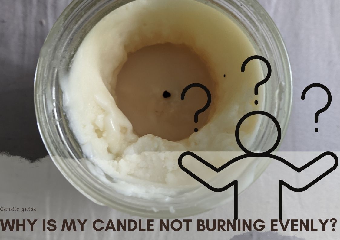 Why is my candle not burning evenly?