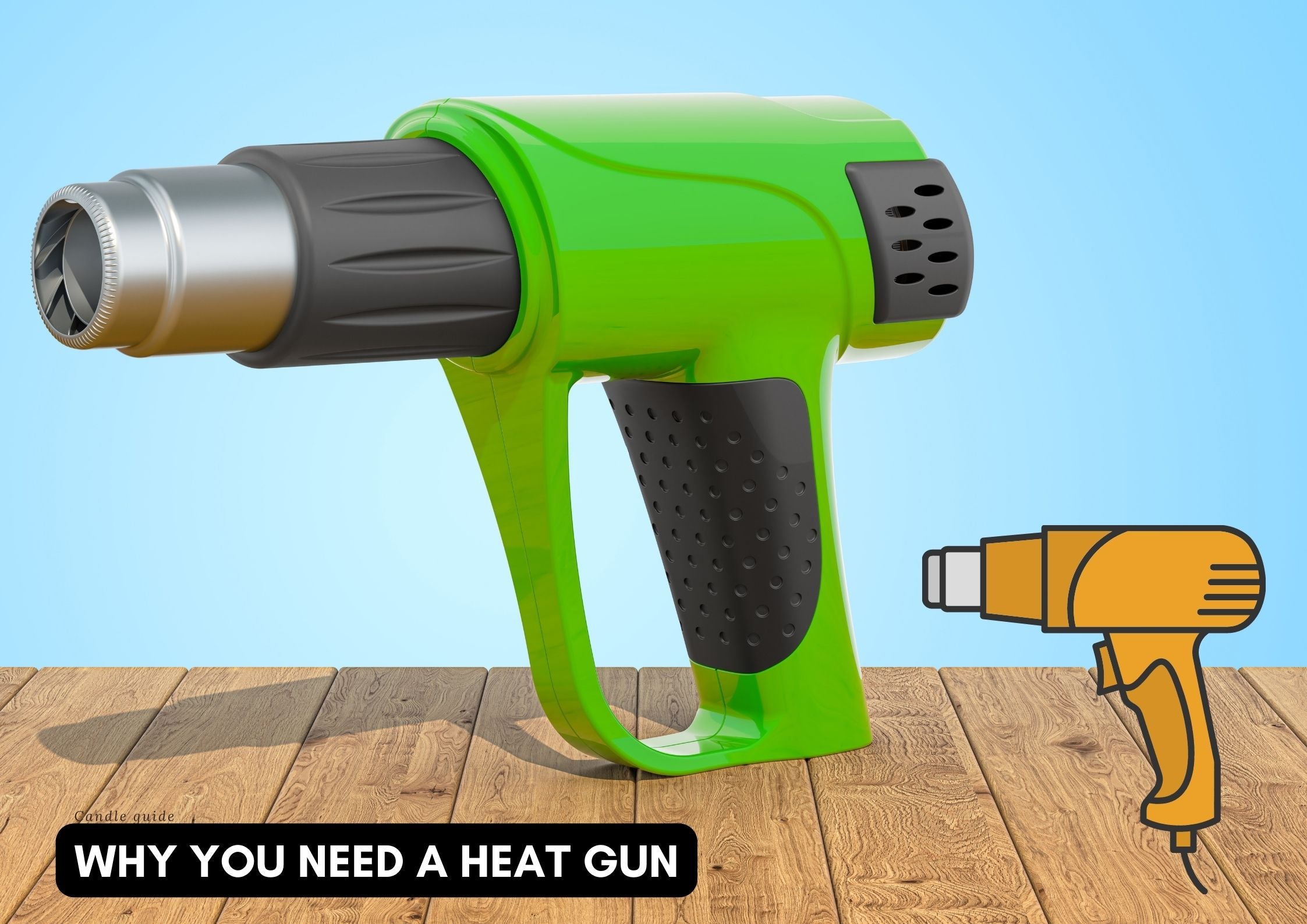 How to make the perfect candle, using a heat gun! We've had so many  questions about how heat guns work, so we thought we'd run you through our  candle