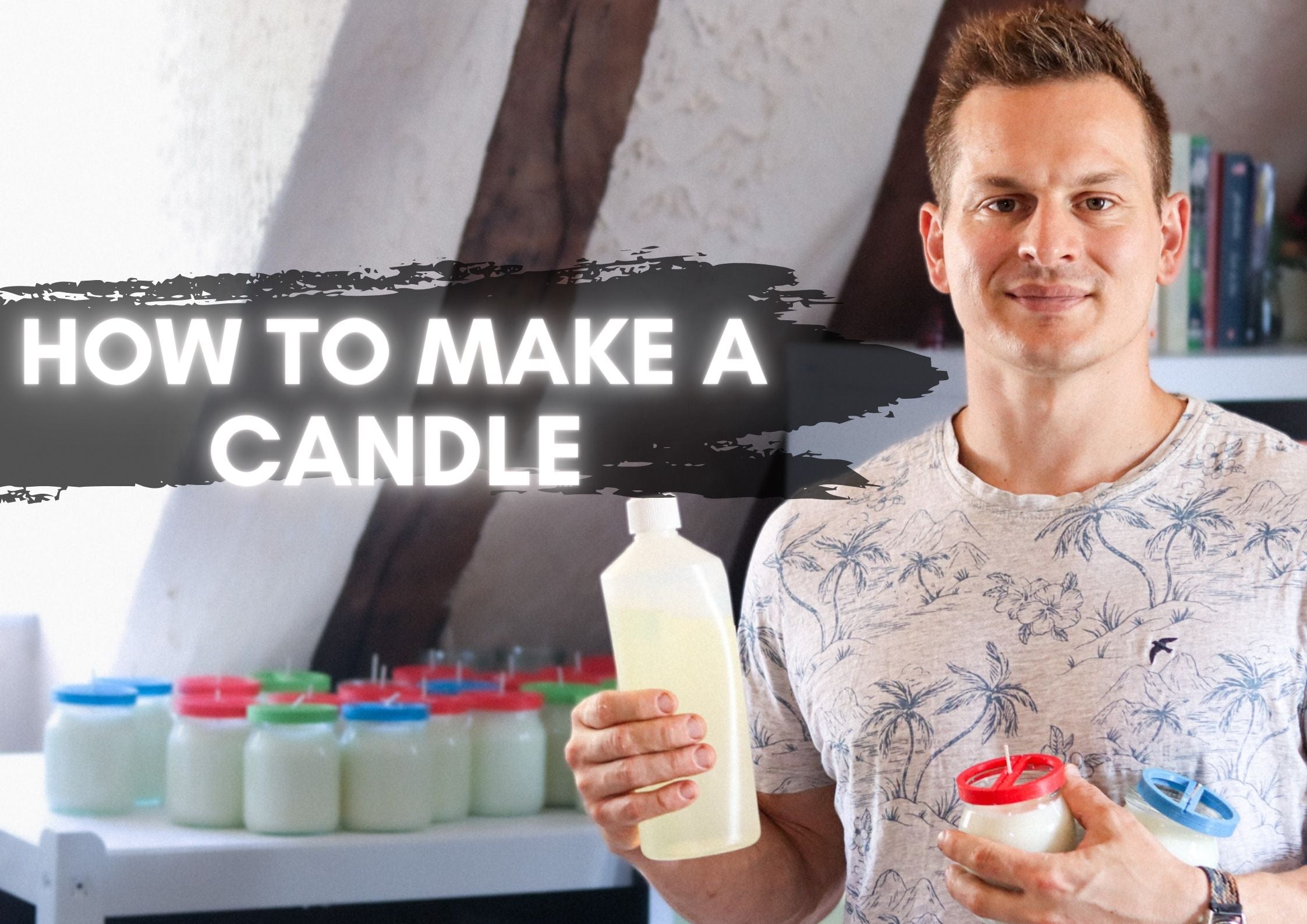 How to make a soy wax candle at home?