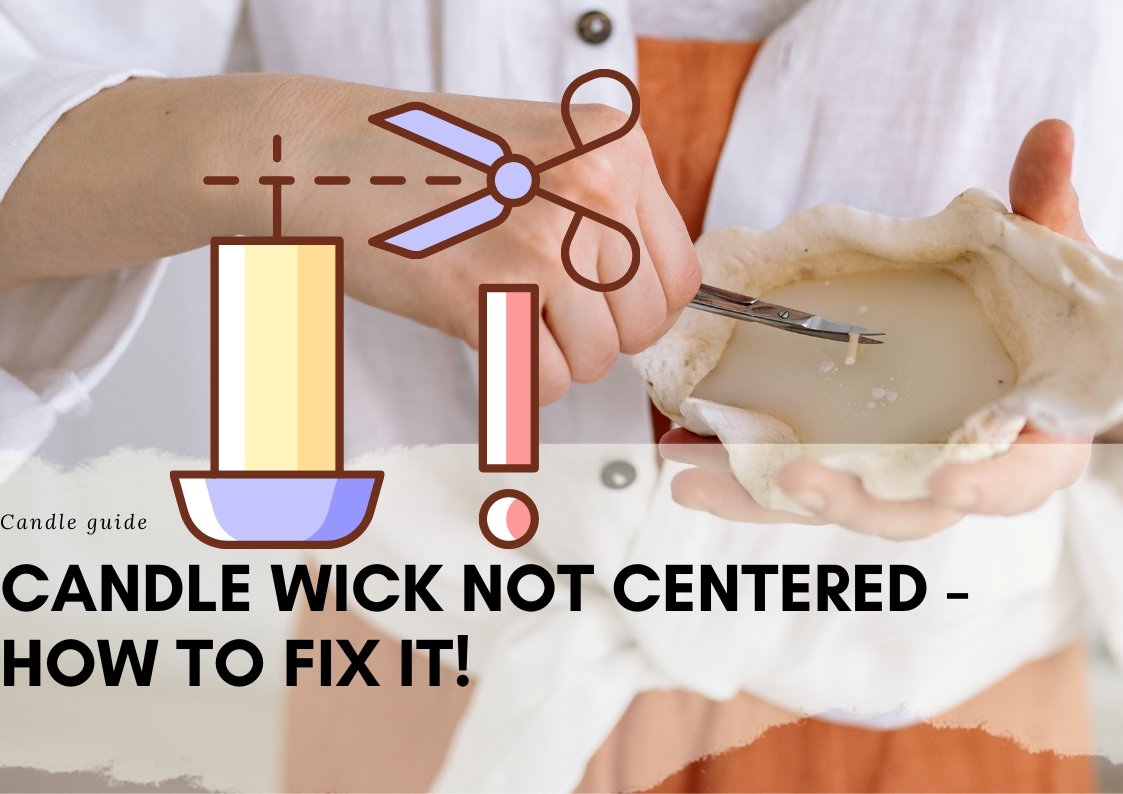 Candle wick not centered How to fix it! Suffolk Candles