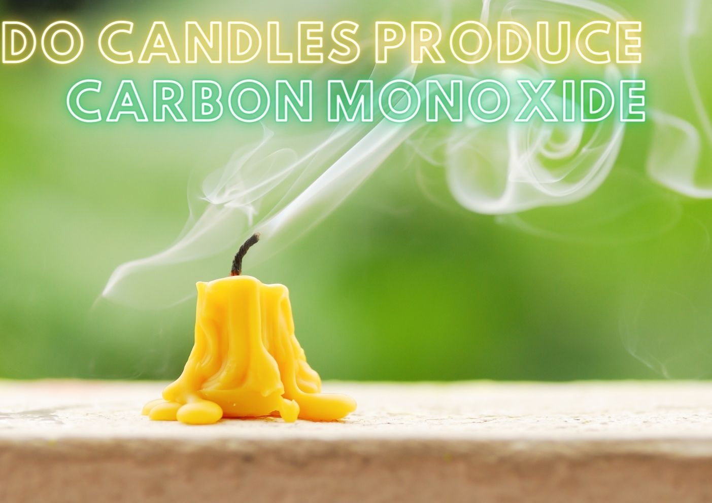 Do candles produce carbon monoxide