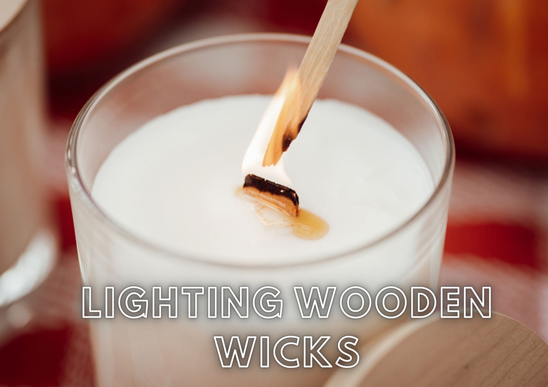 Wooden wick candles how to light