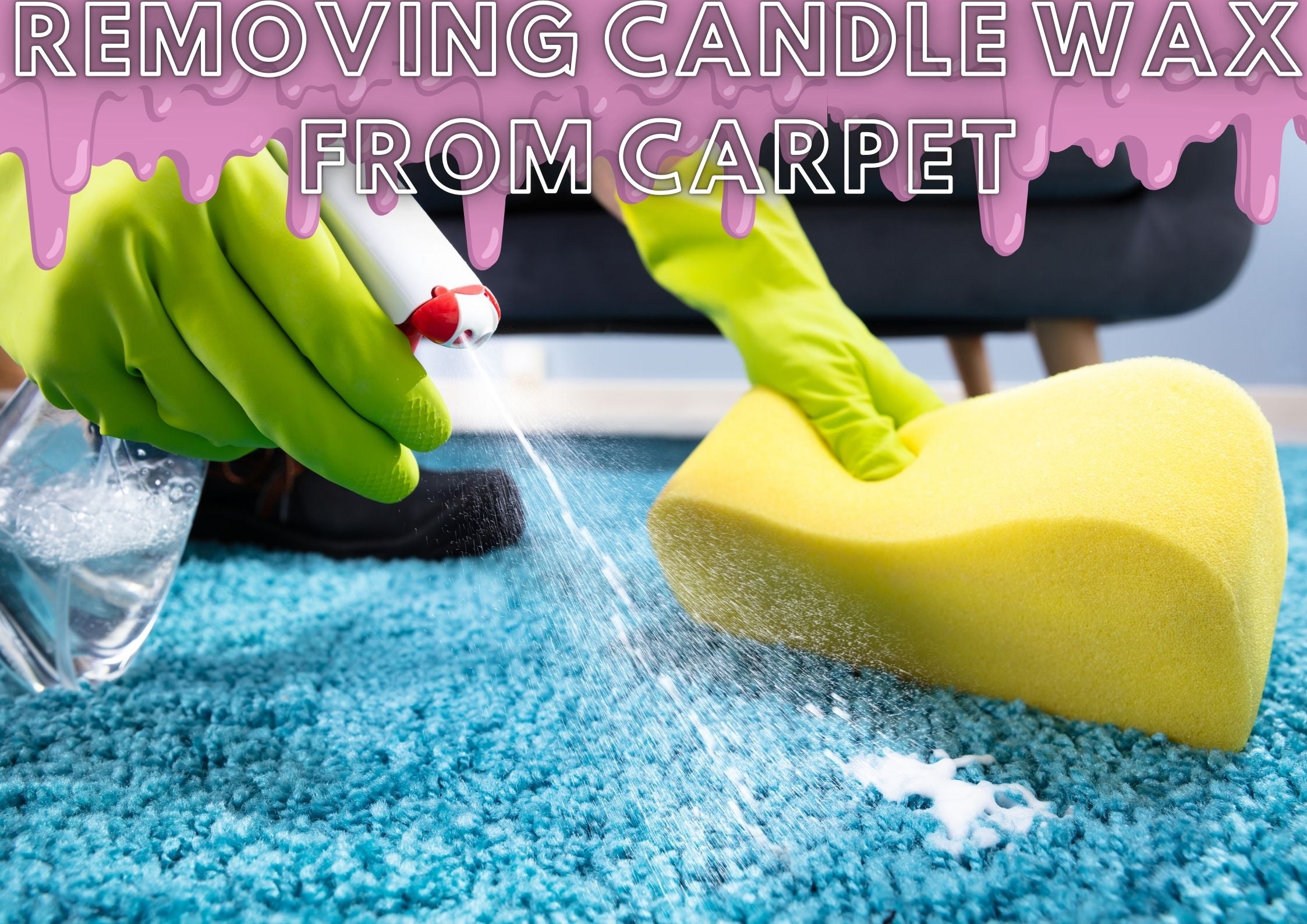 removing wax from carpets
