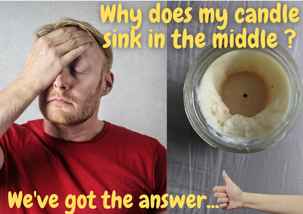 Why did my candle sink in the middle ? Suffolk Candles