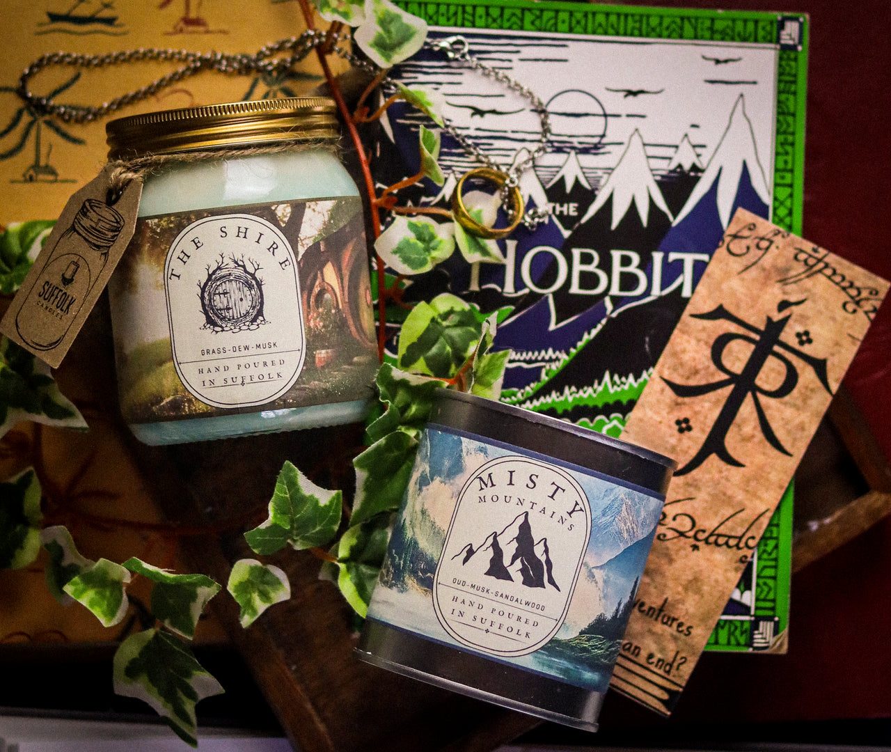 Hobbit Book & Candle Bundle